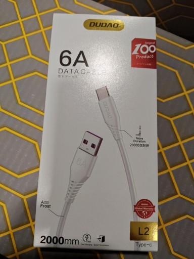 Zdjęcie oferty: Kabel USB C Dudao 6A jak Baseus Aukey Xiaomi Oppo