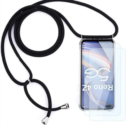 Zdjęcie oferty: Etui do OPPO Reno 4Z 5G ze sznurkiem przezroczyste