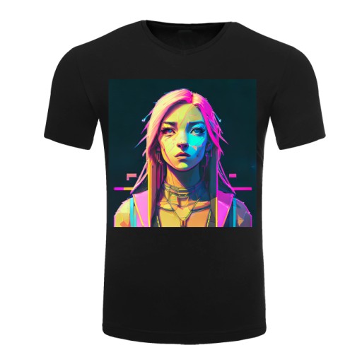 Zdjęcie oferty: t-shirt z nadrukiem, dziewczyna cyberpunk