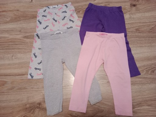 Zdjęcie oferty: Zestaw spodni, legginsy 4 szt rozm. 80/86