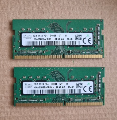 Zdjęcie oferty: 2 x 8GB DDR4 (16GB) -Hynix- pamięć RAM do laptopa