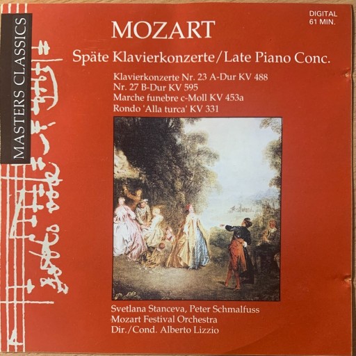 Zdjęcie oferty: Wolfgang Amadeus Mozart – Späte Klavierkonzerte 