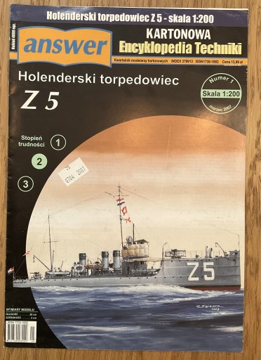 Zdjęcie oferty: Torpedowiec Z 5 Answer