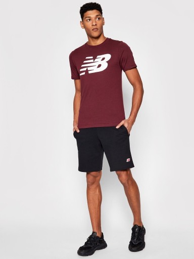 Zdjęcie oferty: NEW BALANCE T-SHIRT KOSZULKA MĘSKA BORDO Z LOGO XS