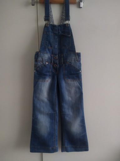 Zdjęcie oferty: NEXT spodnie jeansy ogrodniczki 6 lat 116 122