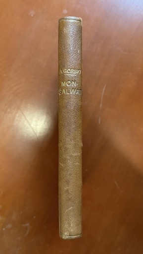 Zdjęcie oferty: Monsalwat. Rzecz o Adamie Mickiewiczu  Artur Górski 1908r