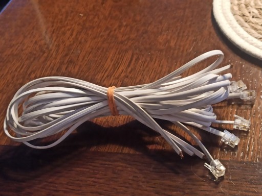 Zdjęcie oferty: Kabel przewód telefoniczny 6 x 1 m
