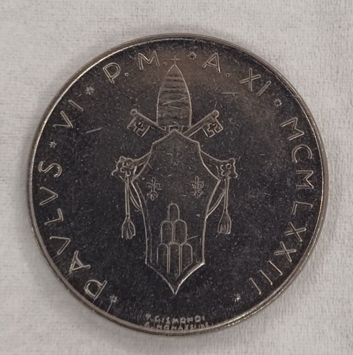Zdjęcie oferty: Watykan - Paweł VI - 100 lira - 1973r. 