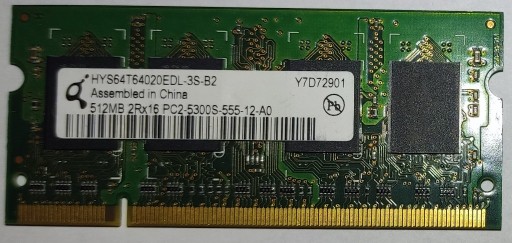 Zdjęcie oferty: DDR2 Qimonda HYS64T64020EDL-3S-B2 512MB