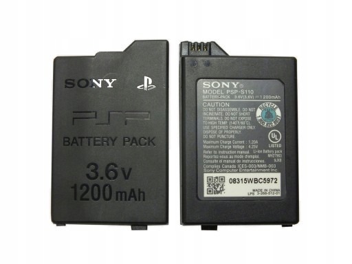 Zdjęcie oferty: Bateria / akumulator / 1200mAh 100% Sony PSP Slim