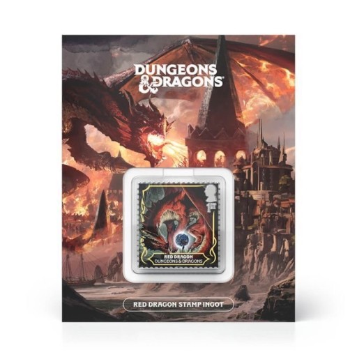 Zdjęcie oferty: Dungeons & Dragons metalowa moneta znaczek Red Dragon LE nr 0493