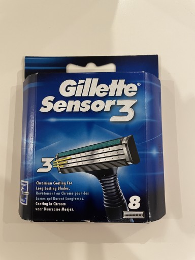 Zdjęcie oferty: Wkłady do maszynki Gillette Sensor 3 oryginał x8