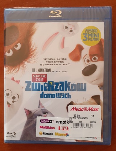 Zdjęcie oferty: SEKRETNE ŻYCIE ZWIERZAKÓW DOMOWYCH BLU-RAY