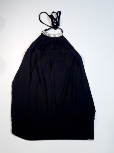 Zdjęcie oferty: Sukienka czarna srebrna elegancka naszyjnik