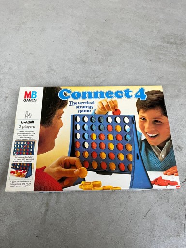 Zdjęcie oferty: Stara oryginalna gra planszowa Connect 4 z 1984 r