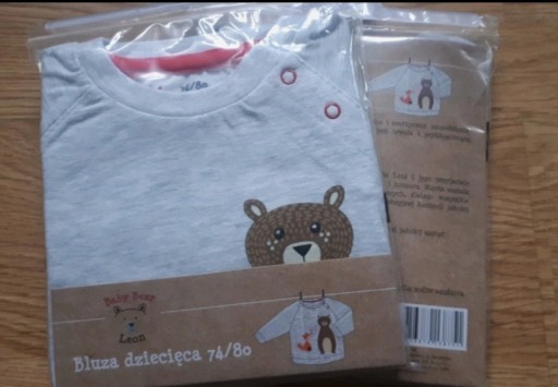 Zdjęcie oferty: Bluza dziecięca Leon Baby Bear 74/80