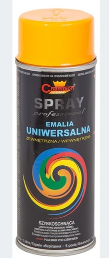 Zdjęcie oferty: Emalia Uniwersalna Żółta RAL 1023 400ml Champion