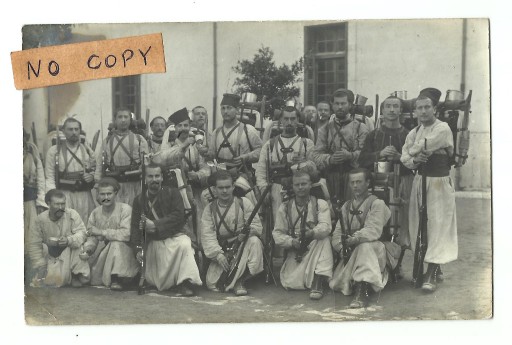 Zdjęcie oferty: Francuscy żołnierze , Żuawi , karabin , bagnet
