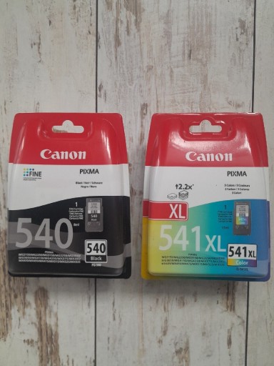 Zdjęcie oferty: Oryginalne tusze Canon 540 i 541xl