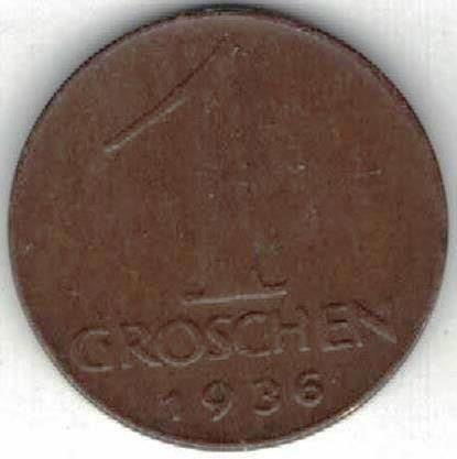 Zdjęcie oferty: Austria 1 grosz groschen 1936 17 mm brąz nr 1