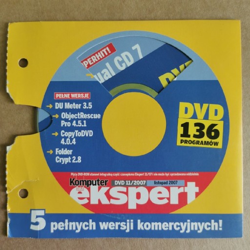 Zdjęcie oferty: Komputer Świat Ekspert 2007 11 DVD