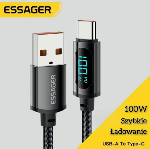 Zdjęcie oferty: Przewód kabel USB-A / USB-C szybkie ładowanie