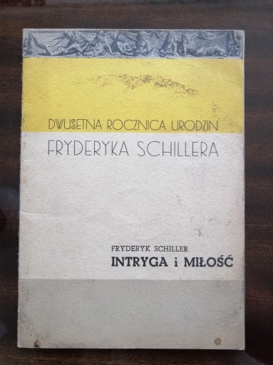 Zdjęcie oferty: Schiller INTRYGA I MIŁOŚĆ program teatralny  1959