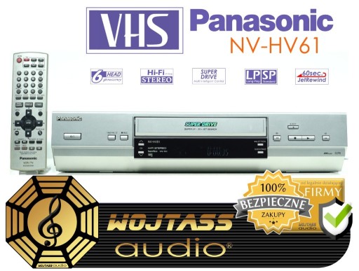 Zdjęcie oferty: Magnetowid VHS Panasonic NV-HV61 6 głowic Hi-Fi 