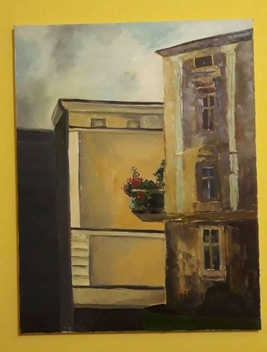 Zdjęcie oferty: Obraz (olejny) 70 x 90 cm - "Ulice Szczecinka"