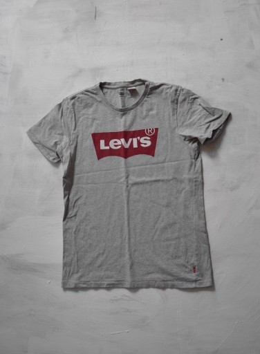 Zdjęcie oferty: szara koszulka levis męska S levi's logo