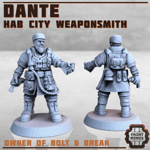 Zdjęcie oferty: Dante - Weaponsmith - Print Minis
