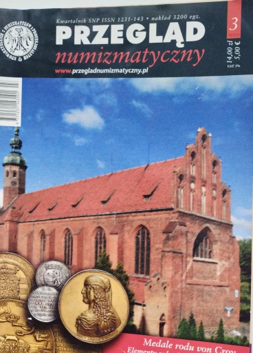 Zdjęcie oferty: Przegląd Numizmatyczny nr 3 z 2011r.i spis treści.