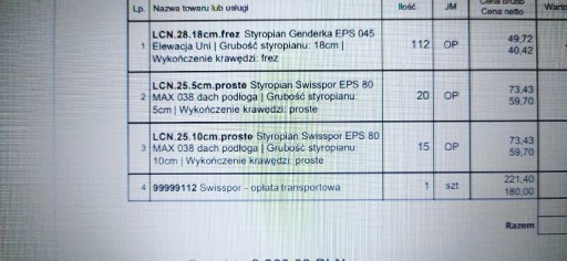 Zdjęcie oferty: Sprzedam styropian 18 cm elewacyjny 