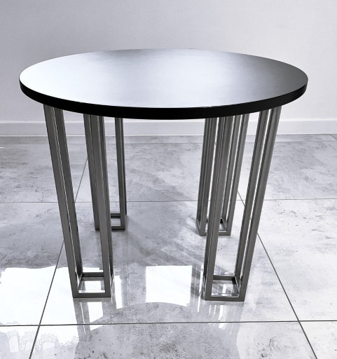 Zdjęcie oferty: OD RĘKI stolik nóżki metalowe srebrne czarny 60x60