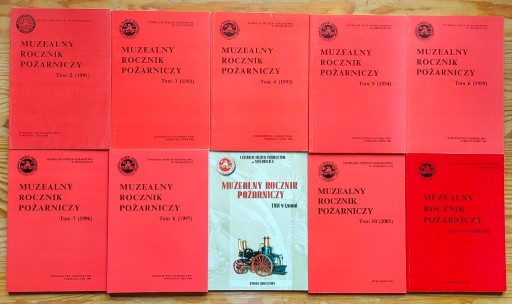 Zdjęcie oferty: Muzealny rocznik pożarniczy 10 tomów 1991-2004