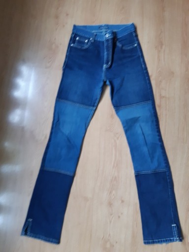 Zdjęcie oferty: Granatowe spodnie jeans dwukolorowe #oryginal