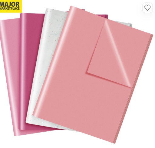 Zdjęcie oferty: Zestaw 40 arkuszy papieru pakowego 50 na 66 cm walentynkowy/prezentowy