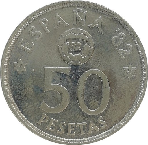 Zdjęcie oferty: Hiszpania 50 pesetas 1980, KM#819