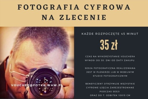 Zdjęcie oferty: VOUCHER fotografia na zlecenie 