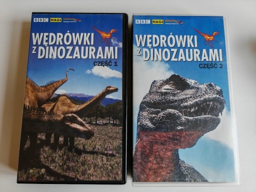Zdjęcie oferty: Zestaw VHS Wędrówki z Dinozaurami, Wędrówki z Bestiami, Dinozaur
