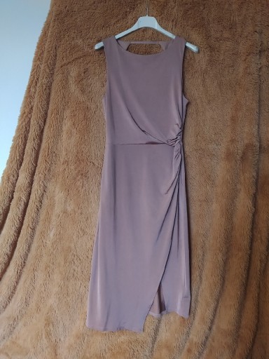 Zdjęcie oferty: Prześliczna sukienka długa pudrowy róż Topshop XS
