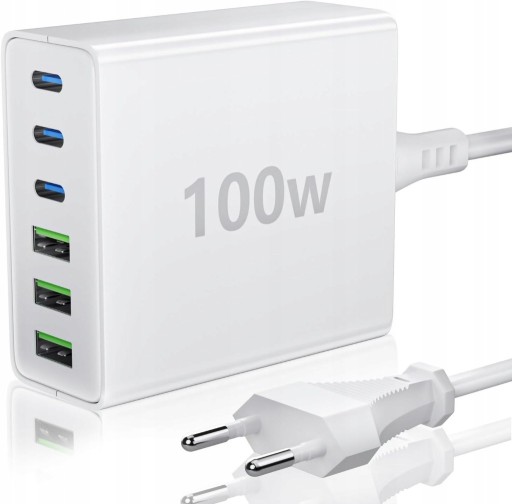 Zdjęcie oferty: Ładowarka USB-C 100W Finibo 3x USB-C PD +3x USB-A *11