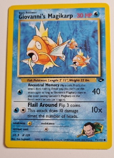 Zdjęcie oferty: Pokemon TCG Giovanni's Magikarp Gym Ch. #73 NM