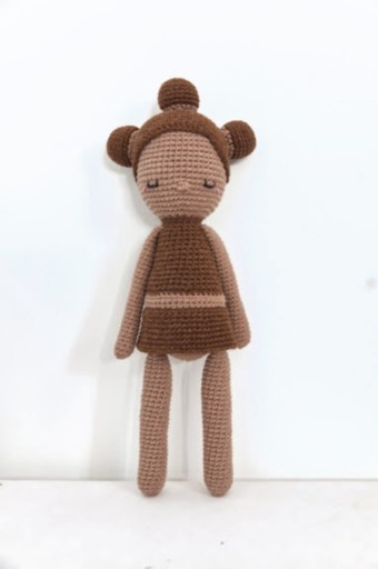 Zdjęcie oferty: Lalka ręcznie robiona Czekoladka, miękka, 30 cm