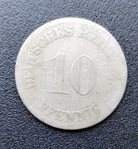 Zdjęcie oferty: MONETA 10 Pfennig Rzesza niemiecka 1874 R.