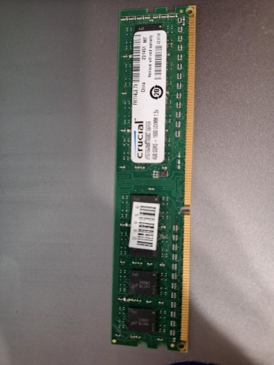 Zdjęcie oferty: RAM DDR3, 4Gb, 1600H, Crucial