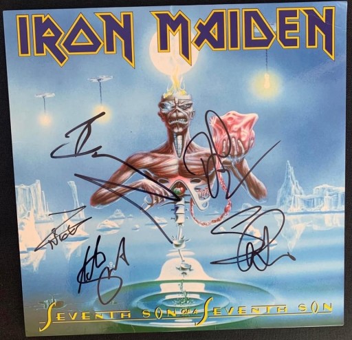 Zdjęcie oferty: Iron Maiden Seventh Son Of A Seventh Son autografy