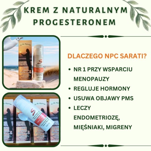 Zdjęcie oferty: Promocja! 3 sztuki NPC Sarati krem zprogesteronem