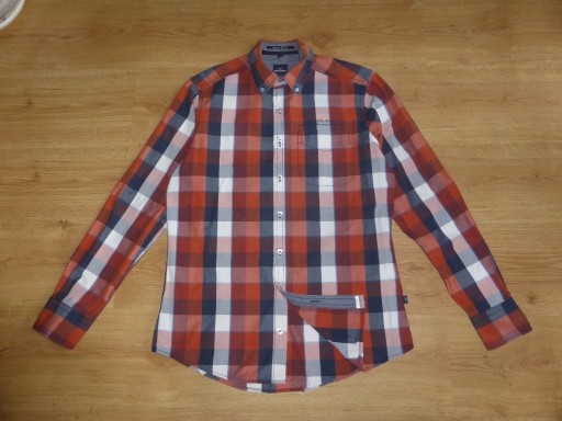 Zdjęcie oferty: engbers Koszula w rudą kratę - slim fit - M