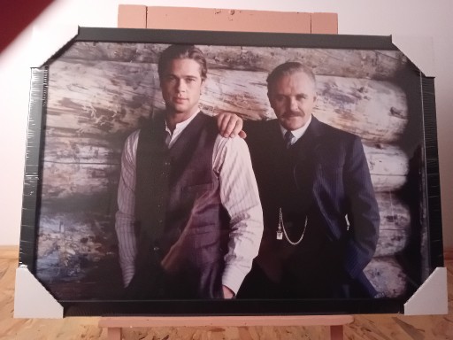 Zdjęcie oferty: OKAZJA CENOWA! Fotografia Brad Pitt and Anthony Hopkins w ramie Modenacerna